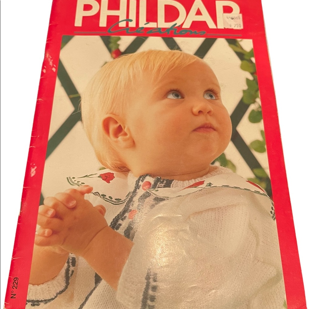 Vintage Phildar baby knitting magazine 229 OOp Htf